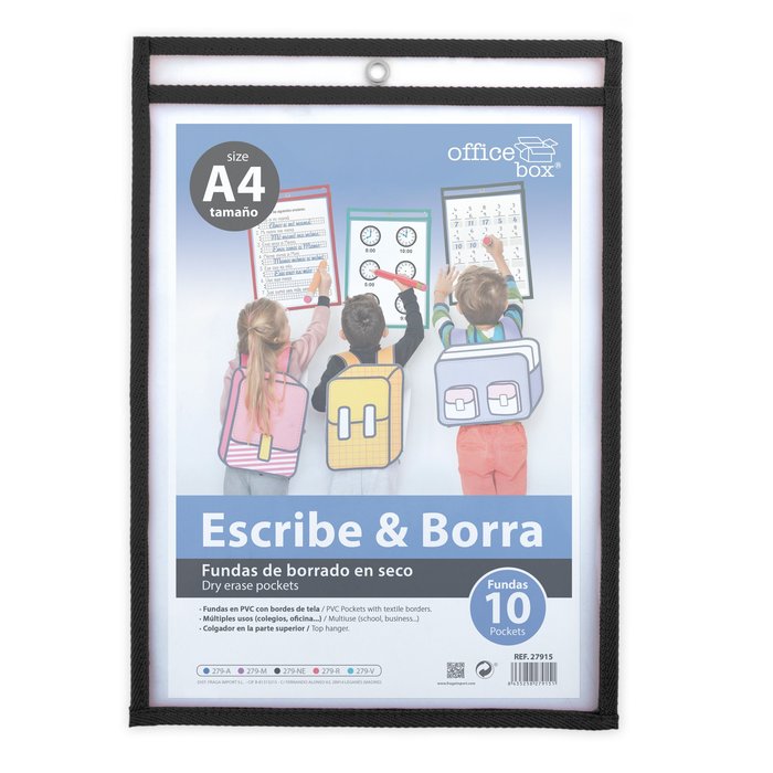 Escribe & Borra Fundas de Borrado en Seco Fraga Pack 10 unidades Imagen principal del producto