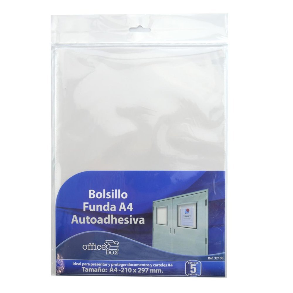 Funda A4 bolsillo autoadhesivo Fraga Import, pack 5 unidades Imagen principal del producto