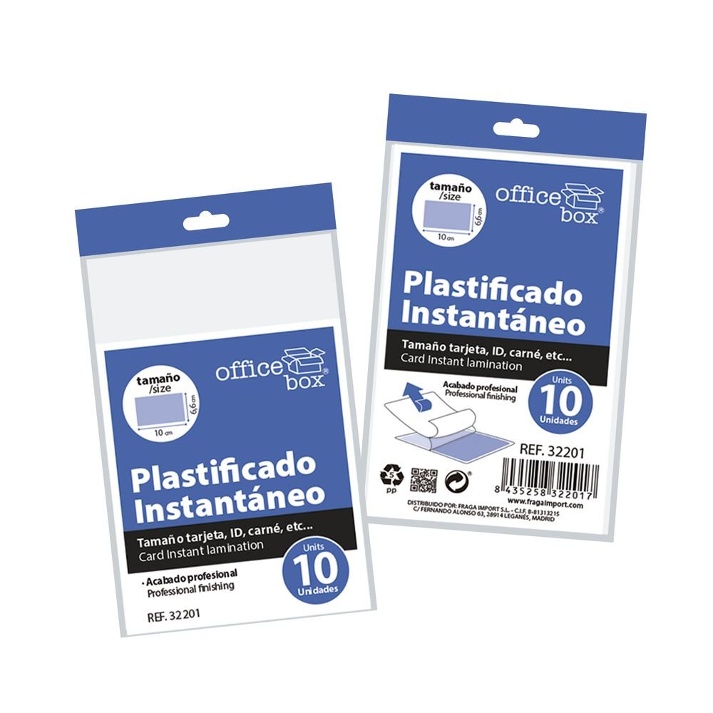 Blister 10 Laminas Plastificado Tarjeta Instantaneo