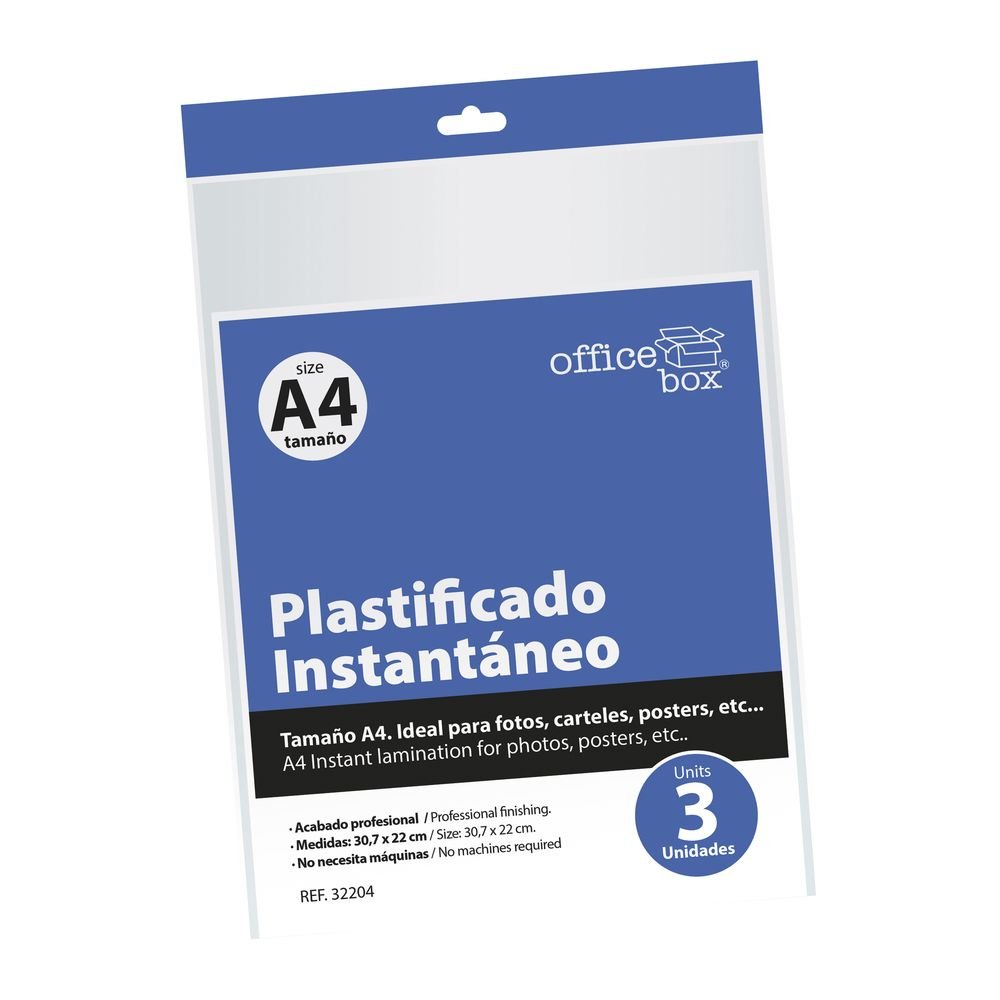 Blister 3 Laminas Plastificado A4 Instantaneo