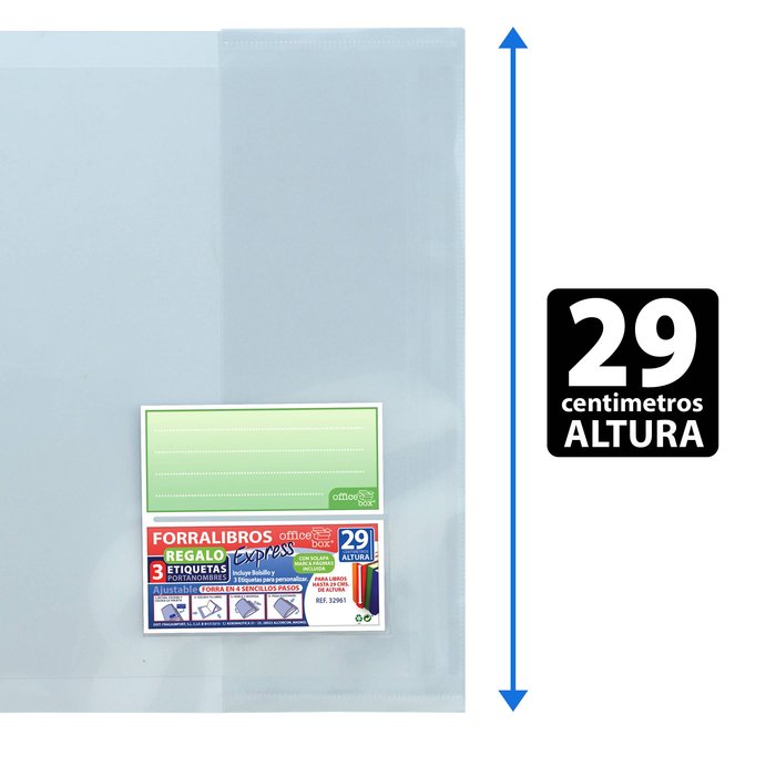 FORRO LIBRO EXPRESS 29CM AJUSTABLE | 10 UNIDADES | (FRAGA)