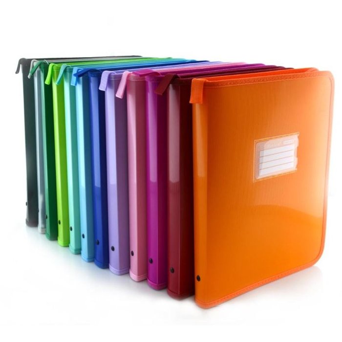 CARPETA Fº PP ZIPPER CREMALLERA COLOR LINE COLORES SURTIDOS | 1 UNIDADES | (FRAGA) Imagen principal del producto
