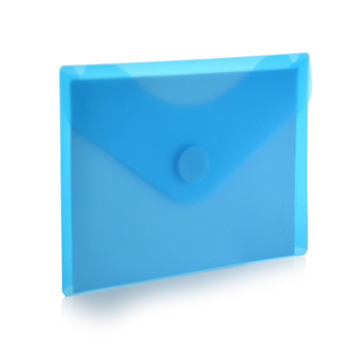 Sobre A6 PP Velcro Azul 12x16 cm Marca Fraga Import
