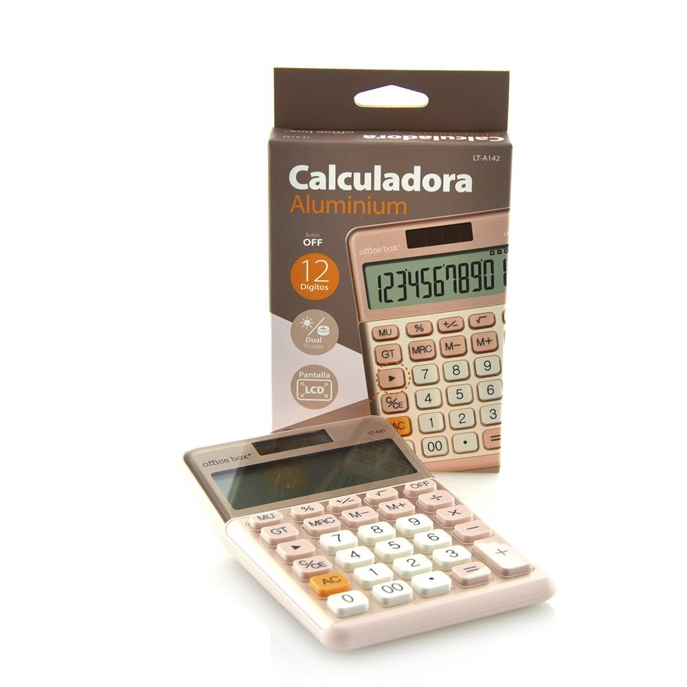 Calculadora de Mesa Office 12 Dígitos Fraga Rosa