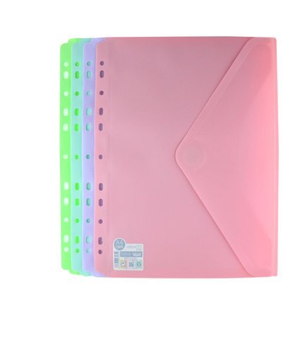 Sobre carpeta cierre V-lock A4+ Multitaladro Blush Fraga