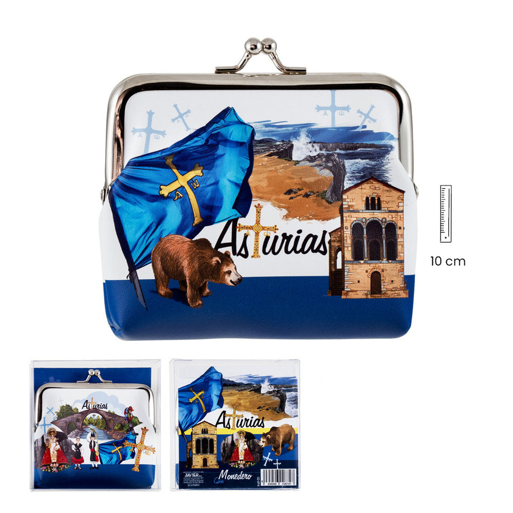 MONEDERO CLIP ASTURIAS | SOUVENIR JAVIER | 1 UNIDAD | 8435266026747