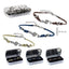 PULSERA CORREA CUERO CLAVE DE SOL METAL PLATEADO SURTIDA | PAPELERIA JAVIER | 1 UNIDAD | 8435266029960