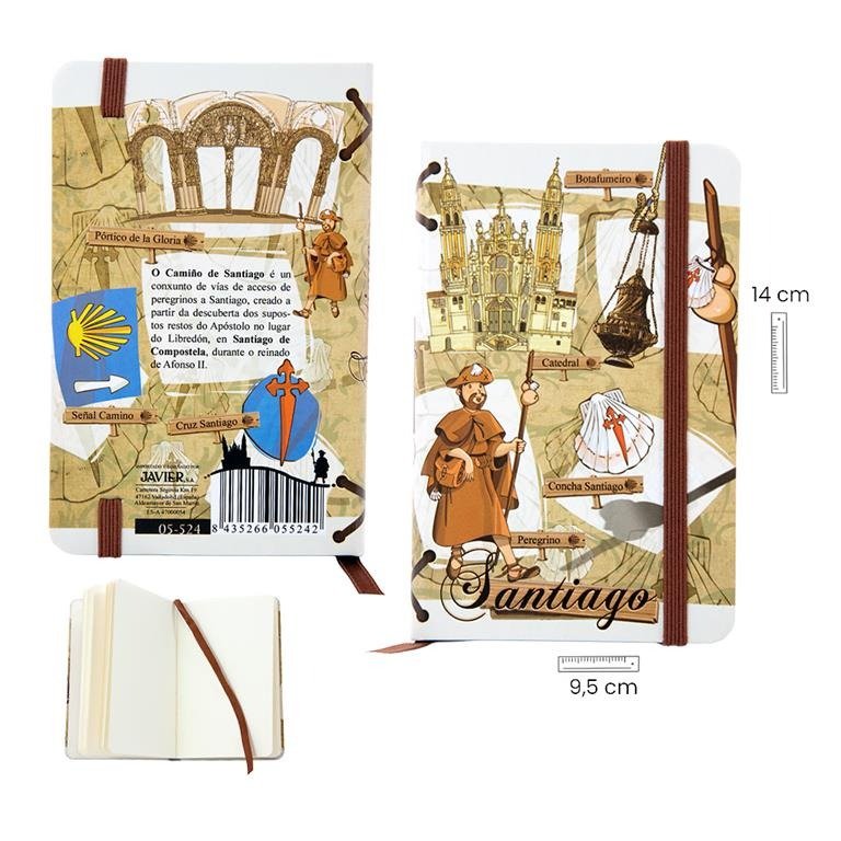 AGENDA CAMINO SANTIGO 9,5 X 1,5 X 14 CM | SOUVENIR JAVIER Imagen principal del producto