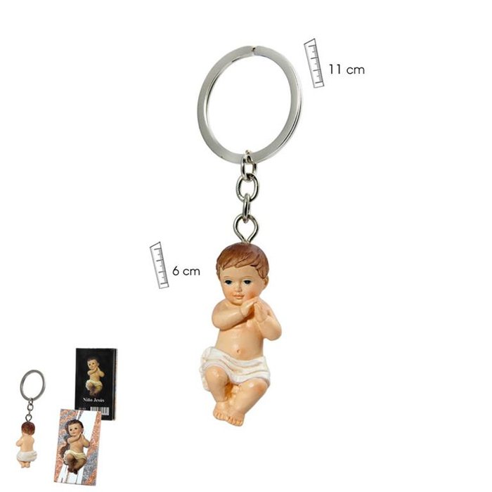 LLAVERO NIÑO JESUS BRAZO CRUZADO | FIGURAS SANTOS JAVIER | 1 UNIDAD | 8435266062646