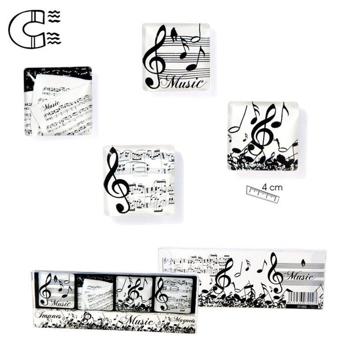 SET 4 IMANES MUSICA | PAPELERIA JAVIER | 1 UNIDAD | 8435266070023