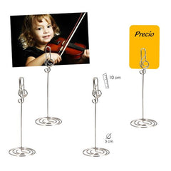 SET 6 SOPORTES PLATA CLAVE MUSICA | PAPELERIA JAVIER | 1 UNIDAD | 8435266084006