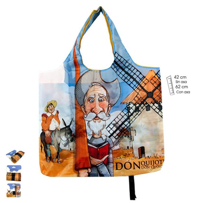 BOLSA PLEGABLE QUIJOTE 42X50 CM POLIESTER | PAPELERIA JAVIER