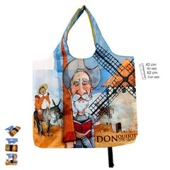 BOLSA PLEGABLE QUIJOTE 42X50 CM POLIESTER | PAPELERIA JAVIER