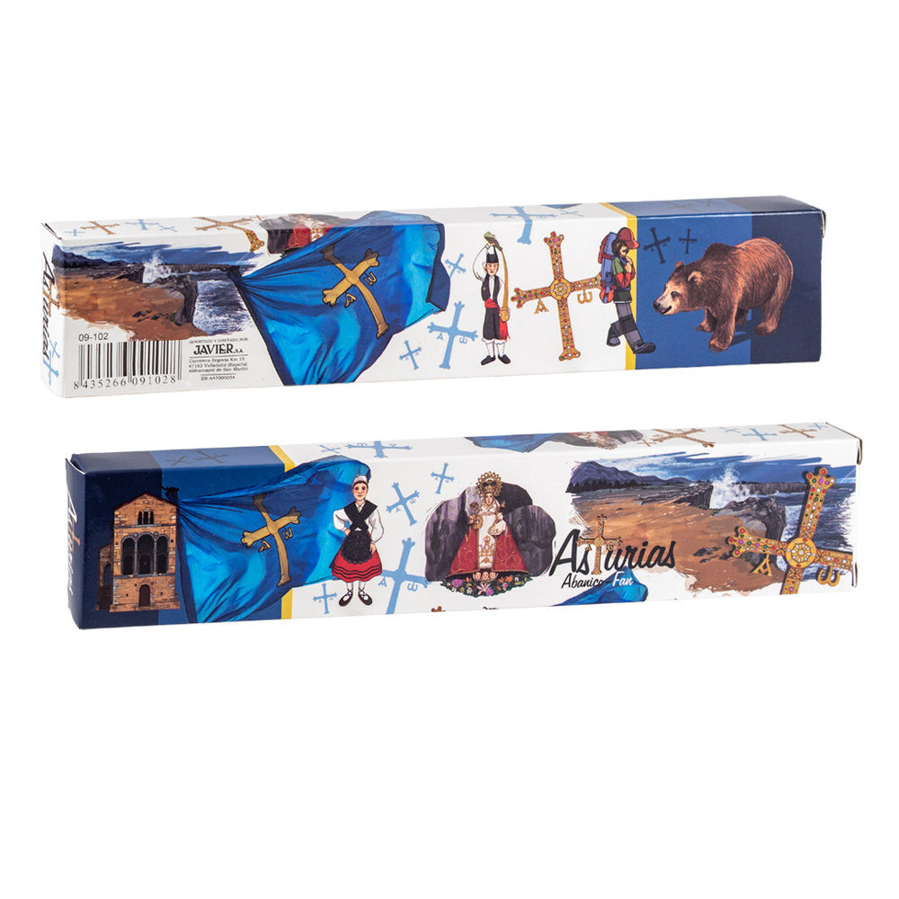 ABANICO ASTURIAS | SOUVENIR JAVIER | 1 UNIDAD | 8435266091028 Imagen principal del producto