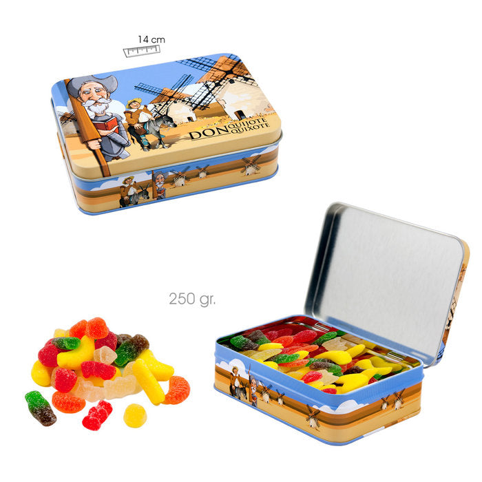 LATA GOMINOLAS QUIJOTE 14X10 COCKTAIL MIX | PAPELERIA JAVIER | 1 UNIDAD | 8435266093626 Imagen principal del producto