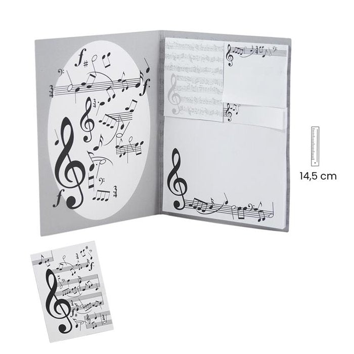 Set Notas Adhesivas Medianas Notas Música Papelería Javier