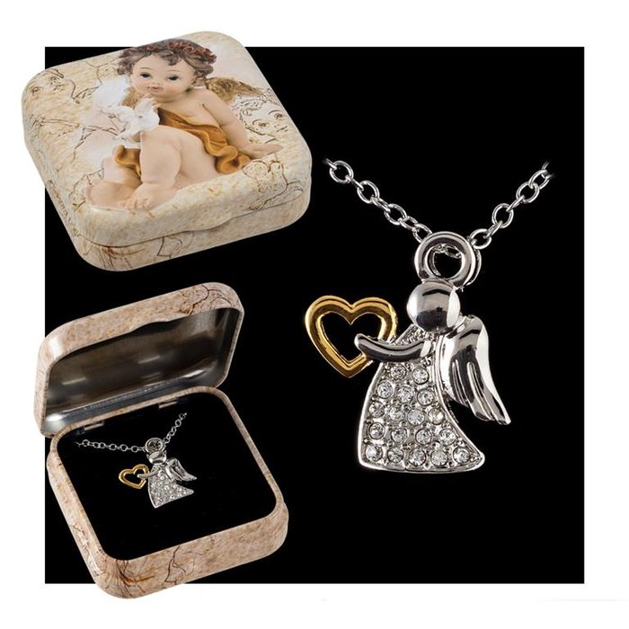 COLGANTE ANGEL CON CORAZON | PAPELERIA JAVIER | 1 UNIDAD | 8435266136842