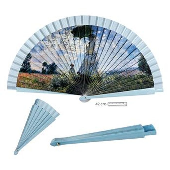 ABANICO SEÑORA CON PARASOL | PAPELERIA JAVIER | 1 UNIDAD | 8435266140870