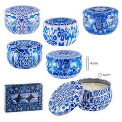 SET 6 VELAS EN LATA ARABESQUES | PAPELERIA JAVIER | 1 UNIDAD | 8435266143055