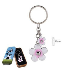 LLAVERO EN LATA FLOR DOBLE | PAPELERIA JAVIER | 1 UNIDAD | 8435266145264