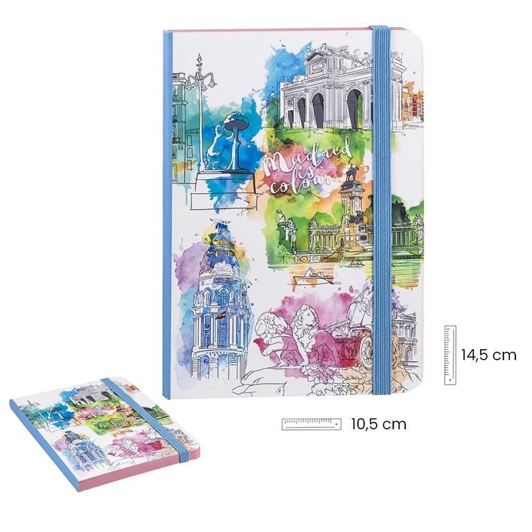 AGENDA BORDE COLOR MADRID A6 | SOUVENIR JAVIER