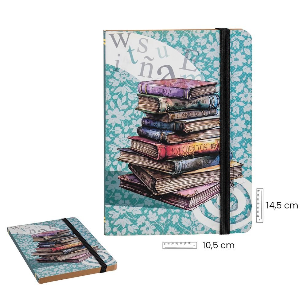 Libreta A6 Libros 14,5x10,5cm Papelería Javier Pack 1