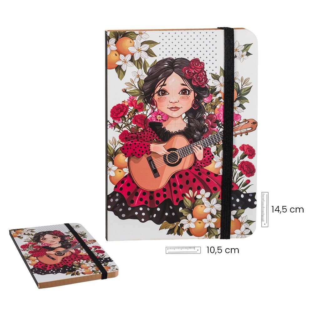 Libreta A6 Niña Flamenca PAPELERIA JAVIER