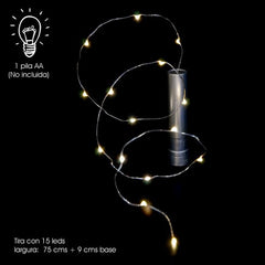 TIRA CON 15 LEDS | NAVIDAD JAVIER | 1 UNIDAD | 8435266172437
