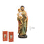 Figura San Jose con Niño y Flores 13 cm Marca Figuras Santos Javier