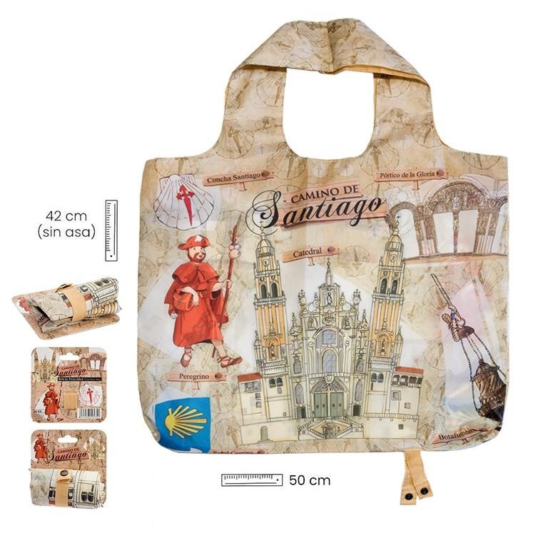 BOLSA PLEGABLE CAMINO DE SANTIAGO | SOUVENIR JAVIER