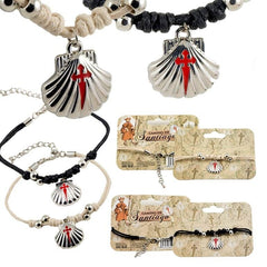 PULSERA CONCHA COLGANDO 2 SURT, | SOUVENIR JAVIER | 1 UNIDAD | 8435266196587