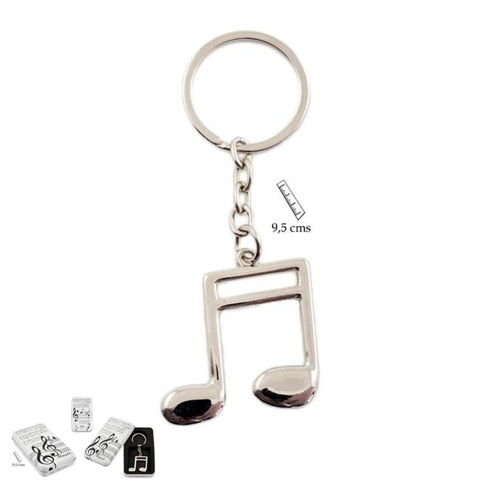 LLAVERO EN LATA NOTA MUSICA | PAPELERIA JAVIER | 1 UNIDAD | 8435266198918 Imagen principal del producto