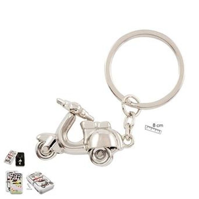 LLAVERO EN LATA MOTO VESPA | PAPELERIA JAVIER | 1 UNIDAD | 8435266198963 Imagen principal del producto