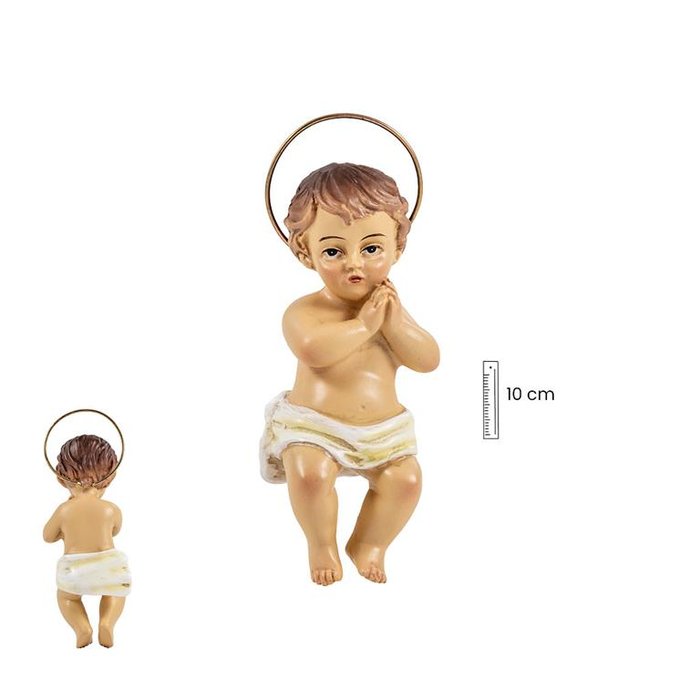 Figura Niño Jesús con Corona de 10 cm Marca Figuras Santos Javier