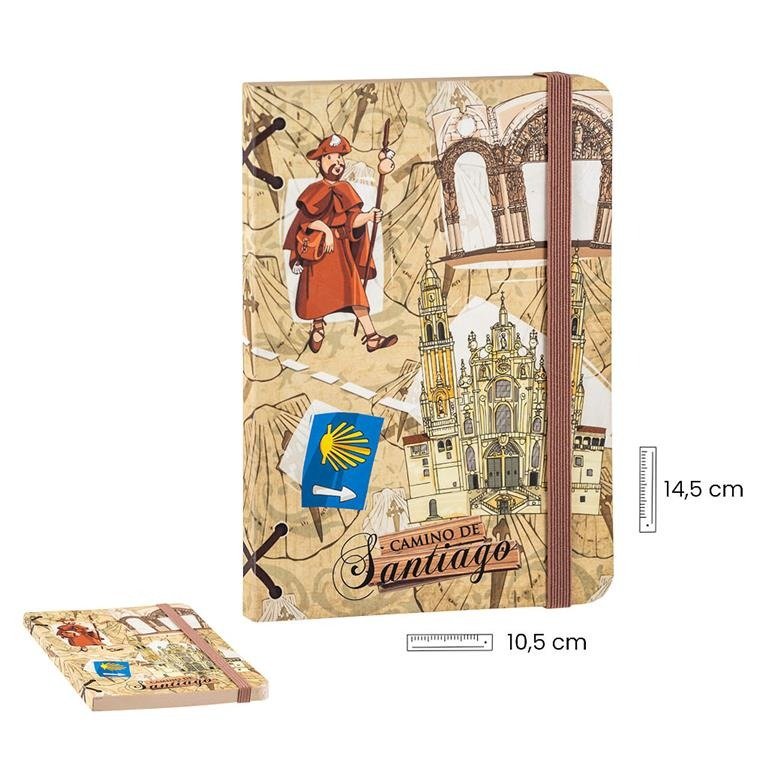 AGENDA BORDE COLOR CAMINO SANTIAGO A6 10,5 X 1 X 15 | SOUVENIR JAVIER