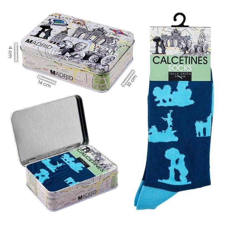 LATA CALCETINES MADRID | SOUVENIR JAVIER | 1 UNIDAD | 8435266245070