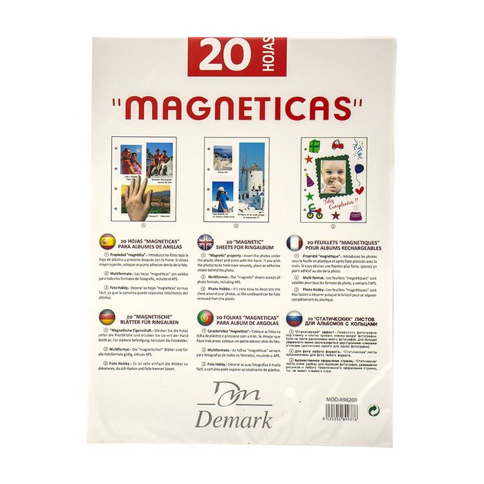 HOJAS MAGNETICAS 9820 | 1 UNIDADES | (DEMARK)