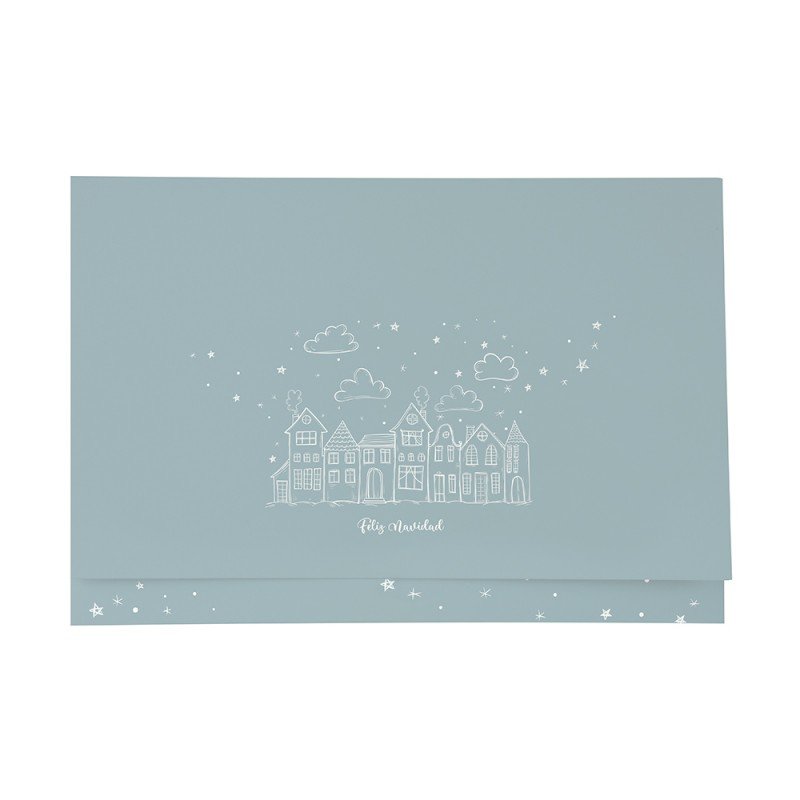 Carpeta de Cartulina para Fotos 15x20 cm Feliz Navidad Azul DEMARK Imagen principal del producto