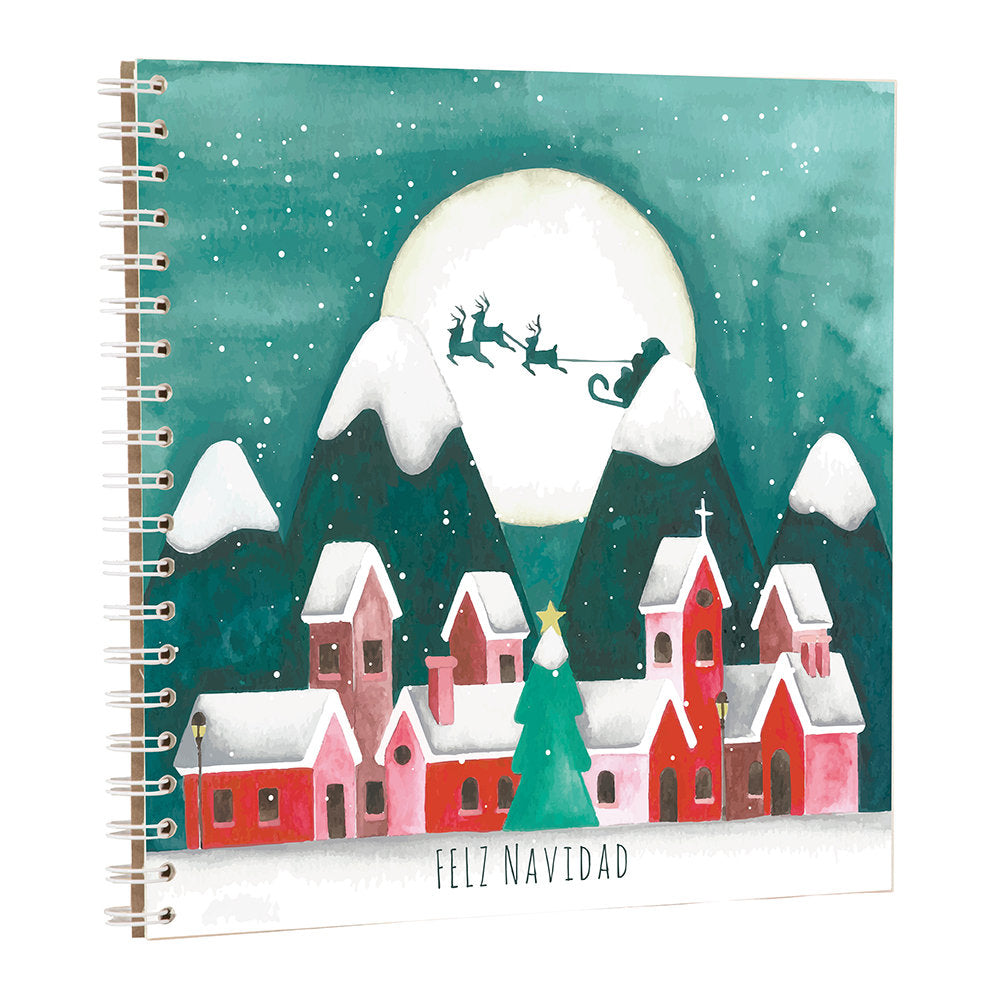 Album espiral 25x25 cm Demark con motivos navideños