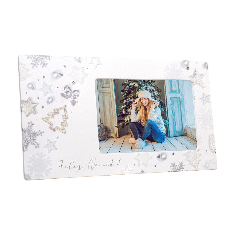 Marco Forex para Foto 10x15 Motivos Navideños Plateado DEMARK