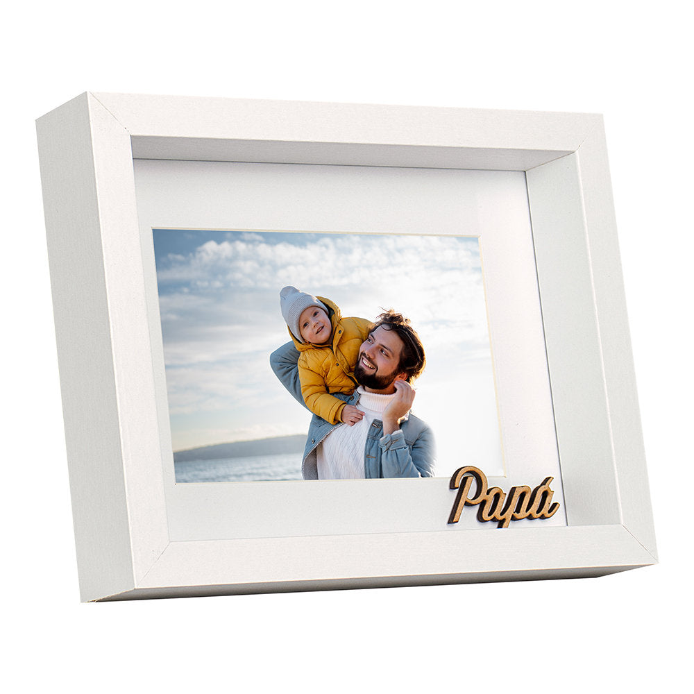 Marco fotos madera paspartú 10x15 horizontal Papa Demark Imagen principal del producto