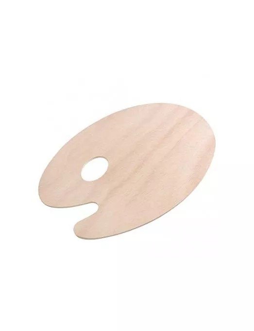 Paletas de Madera Ovaladas Natural Nº6 PHOENIXART Imagen principal del producto