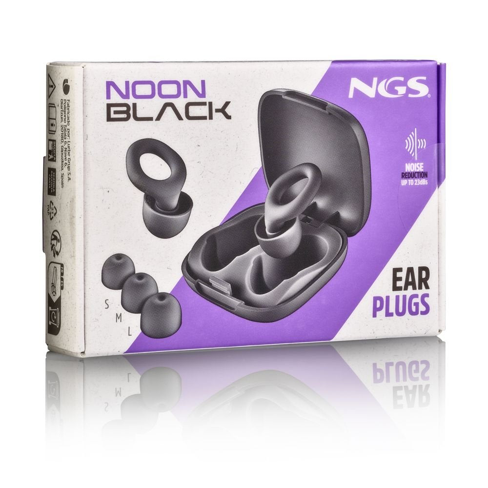 Tapones de silicona para los oídos con funda y almohadillas negras Lurbe Group S.A. NGS