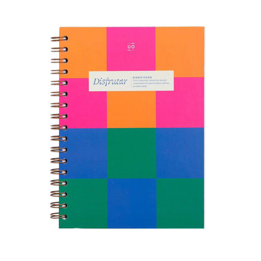 Libreta Disfrutar 16.5 x 23 cm UO