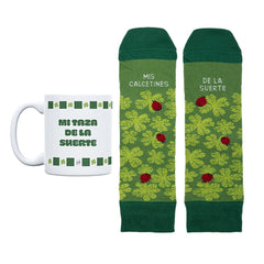 KIT TAZA+CALCETINES MIS CALCETINES DE LA SUERTE TALLA 42-46 | UO | 1 UNIDAD | 8435449377093