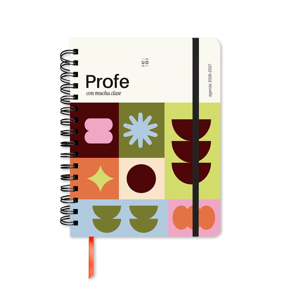 Agenda escolar Profe con mucha clase semana vista 2026-2027 UO Agendas