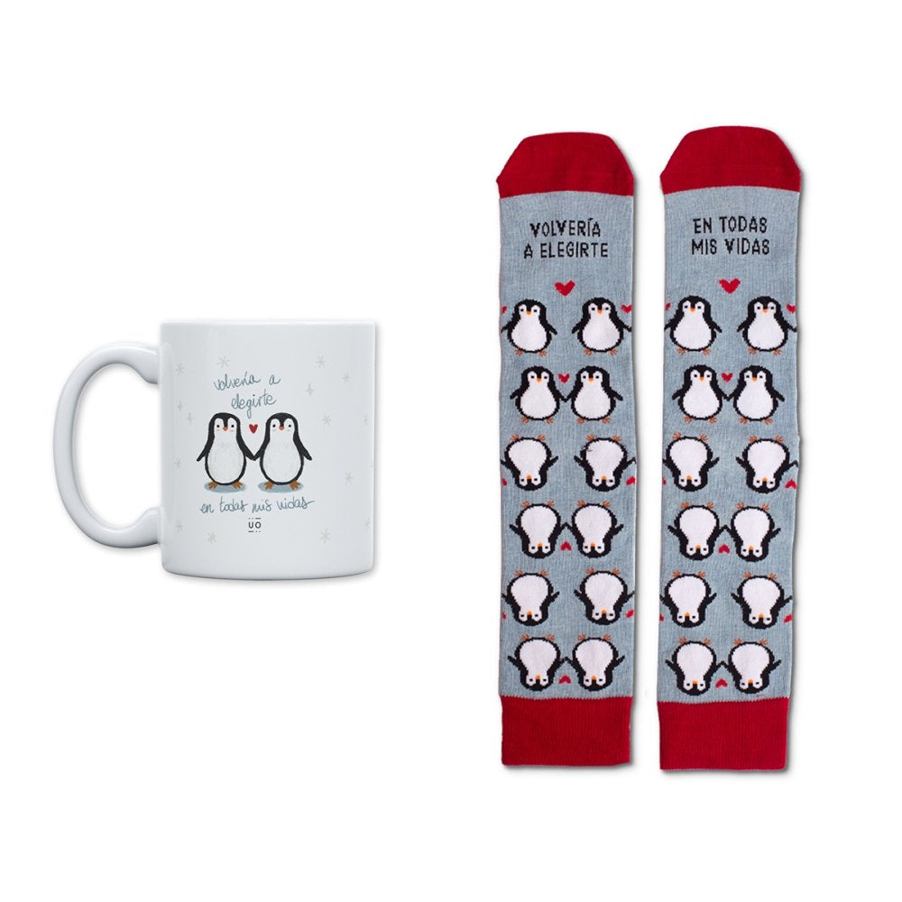 Kit Taza Calcetines Volvería Elegirte Todas Mis Vidas 42-46 UO