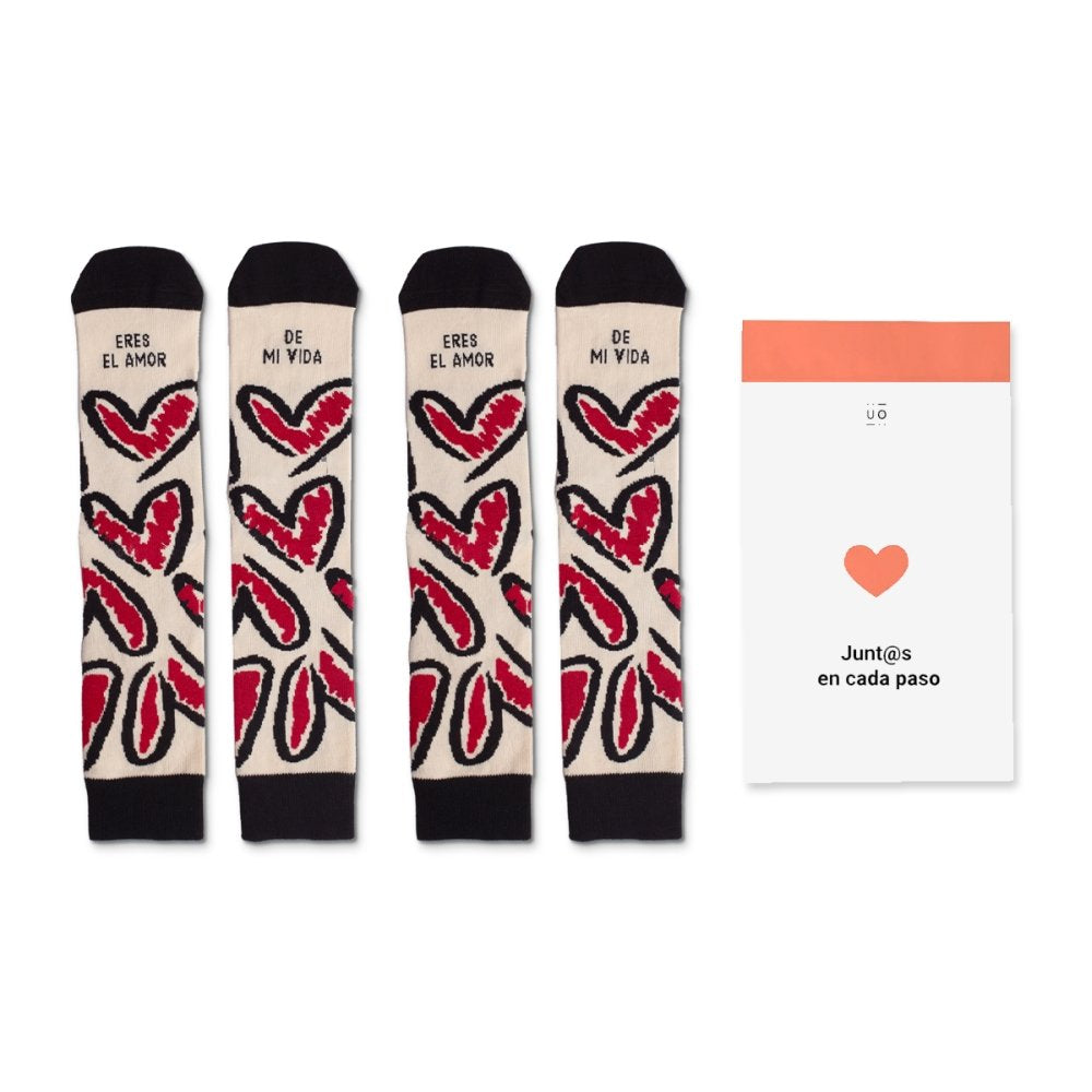 Kit Eres el Amor de Mi Vida 2 Calcetines T. 36-41 y 42-46 UO Imagen principal del producto