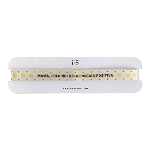 Pulsera de Tela Mama Eres Nuestra Energia Positiva UO