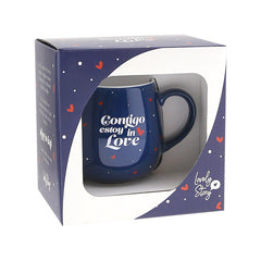 TAZA OVALADA 400ML CONTIGO ESTOY IN LOVE | LOVELY STORY | 1 UNIDAD | 8435458006410
